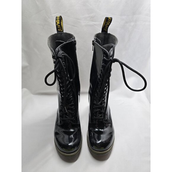 Dr. Martens Women's Dee Limited Edition Diva Collection 14-Eye Black US 7 L UK 5 - Picture 4 of 16